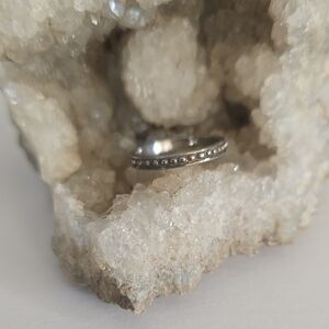 Textured Silver Women's Ring Size 6